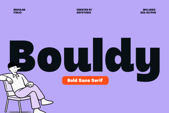 Bouldy Font: Bold Design for Creative Projects