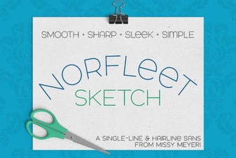 Norfleet Sketch Font for Clean Modern Typography